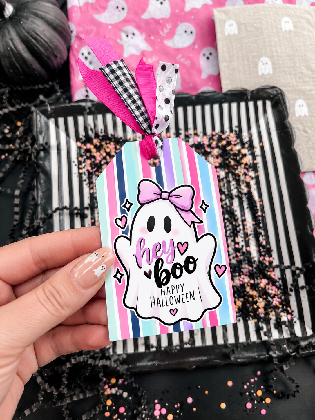 👻 Spooky Cute Halloween Printable Bundle | Flags + Gift Tags