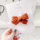 Rust Knit Hair Bow