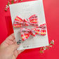 Kansas City Touchdown KC Knot Bow Pigtail Set