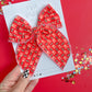 Red KC Football Oversized Bow