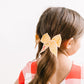 Small Gold Checkered KC pigtail bows