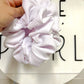 Solid White Bullet Oversized Scrunchy