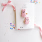 Pink Peep Pigtail Clips