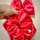 Red Glitter Velvet Oversized Scrunchy