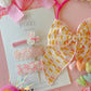 Bunny Gingham Pigtail Set
