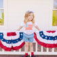Blue Grid Bow Headband For Toddler & Girls