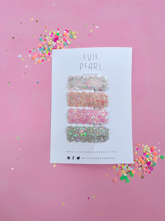 Chunky Glitter Snap Clip