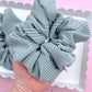 Sage Green Ribbed Oversized Scrunchy