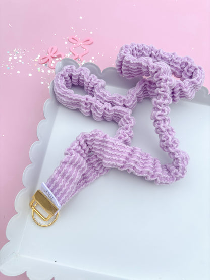 Lilac Ribbed Teacher Gift Set- Lanyard| Knotted Headband| Scrunchie