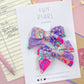 Bright Quilt Back To School Small Pinwheel Pigtails