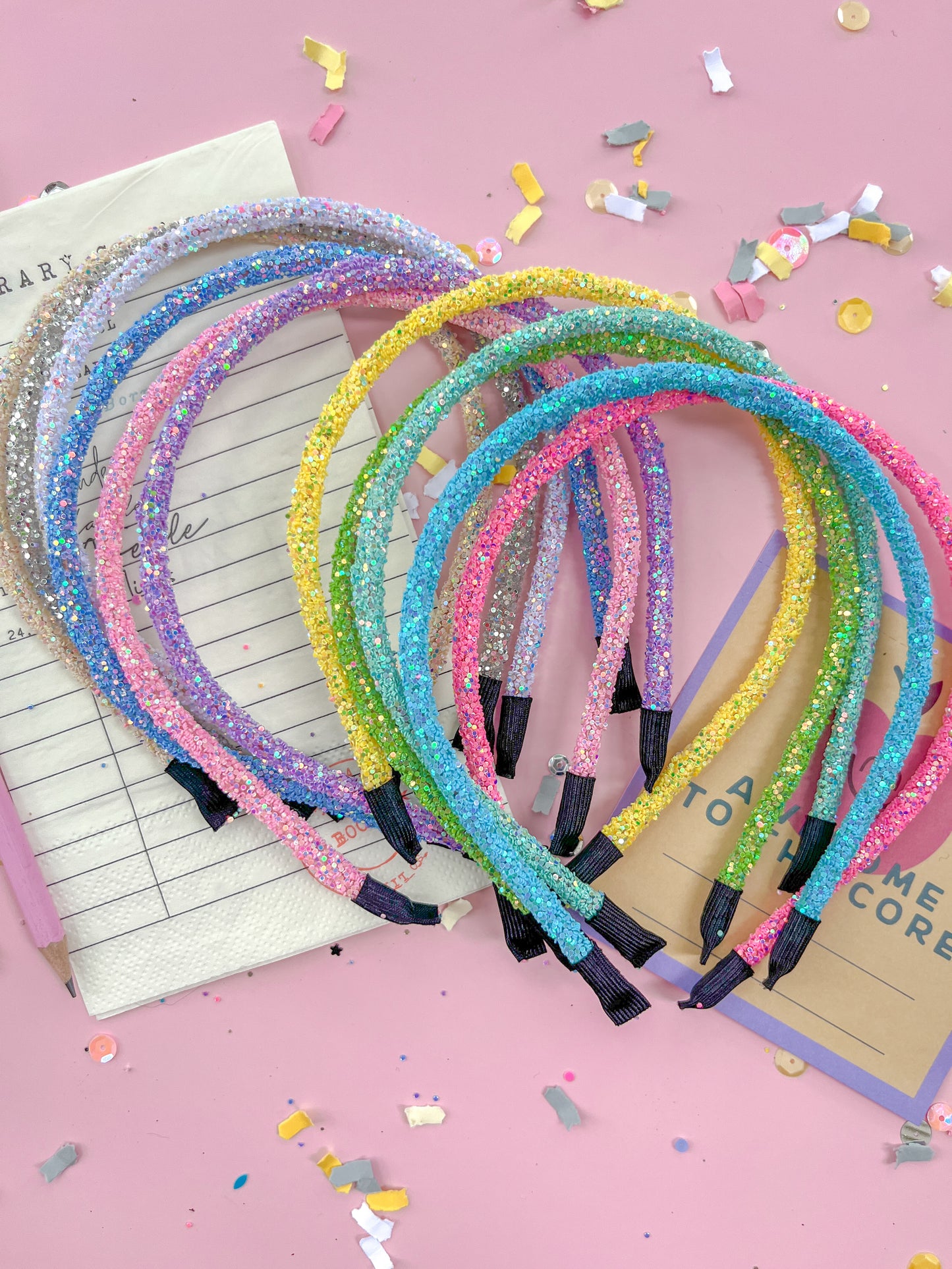 Two Mystery Glitter Headbands for Girls