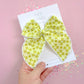 Oversized Lime Quilt Bow