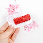Red Glitter Single Snap Clip