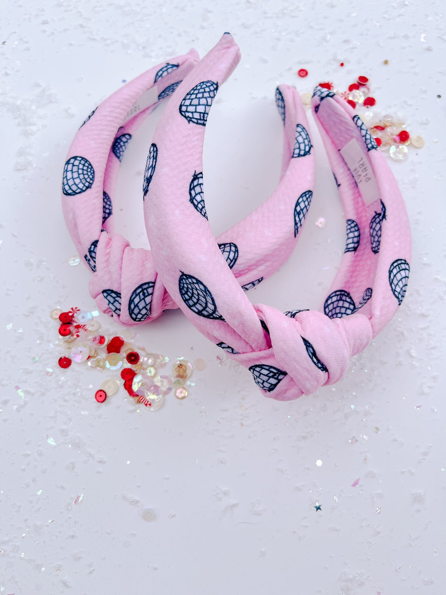 Pink Disco Knotted Headband for Girls & Women