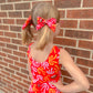 Red Bows KC Medium Pigtails