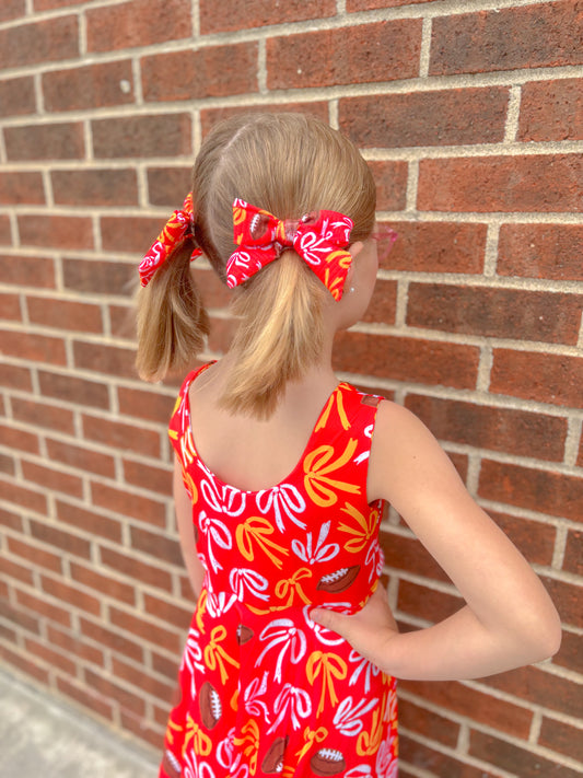 Red Bows KC Medium Pigtails