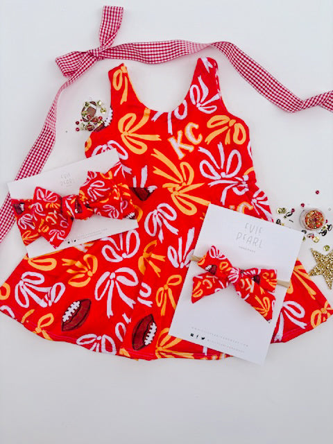 Red Bows KC Baby Bow Turban