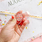 Neon Pink Stars Glitter Hair Gel