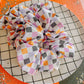 Black|Orange|Purple|Lilac Checkered Oversized Scrunchie