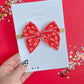 Red KC Football Small Bow