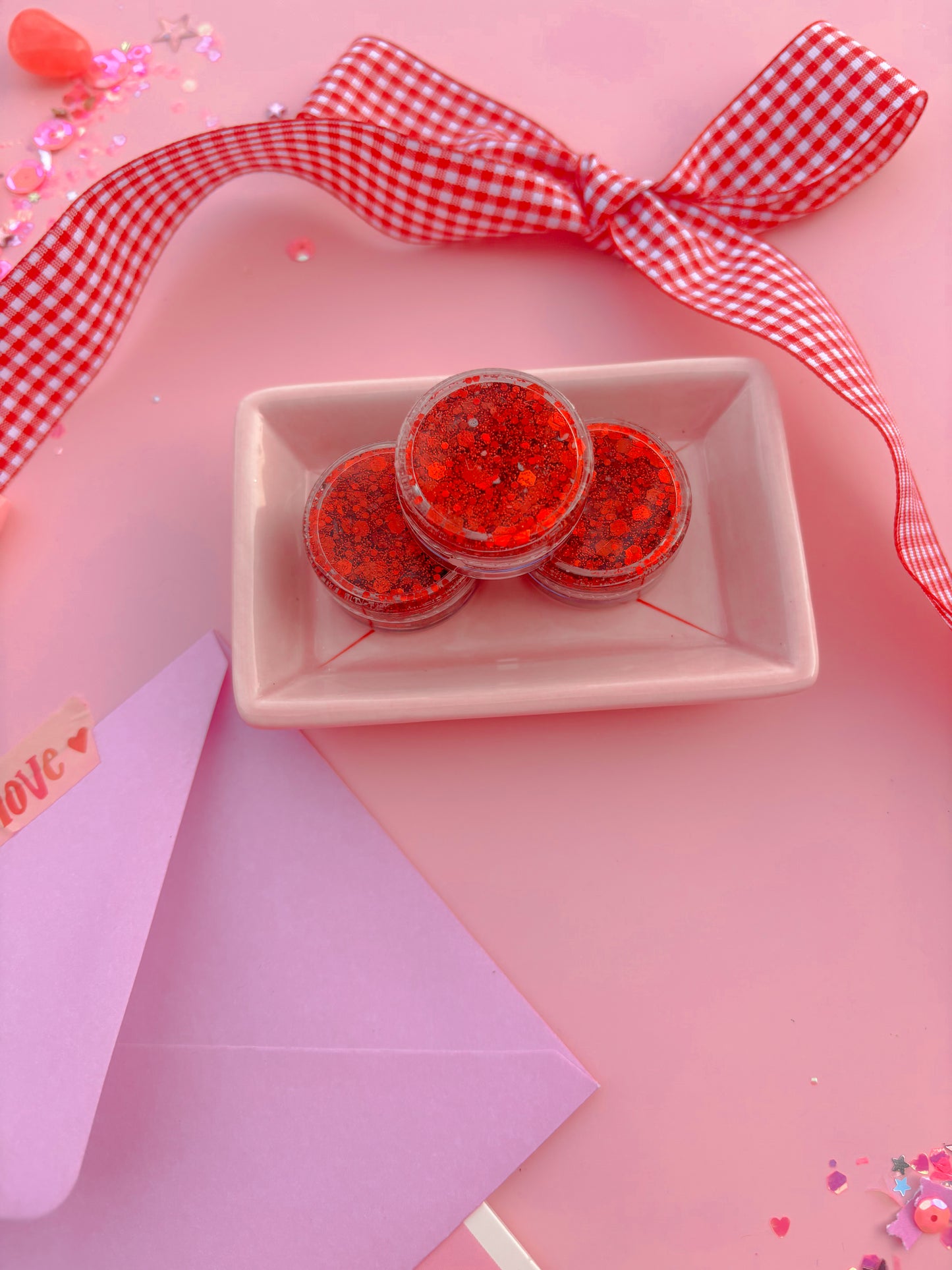 Red Glitter Sparkle Hair Glitter