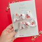 Kansas City 87 Heart Hands Knot Bow Pigtail Set