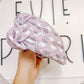 Pink lilac| Small Ghost Cowboys Knotted Headband for Girls & Women