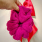 Plum Sherpa Oversized Scrunchy