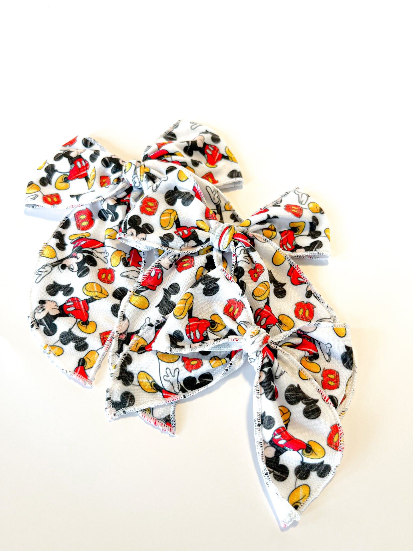 Black White Red Classic Mouse Bow