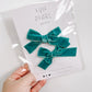Teal Velvet Pigtails