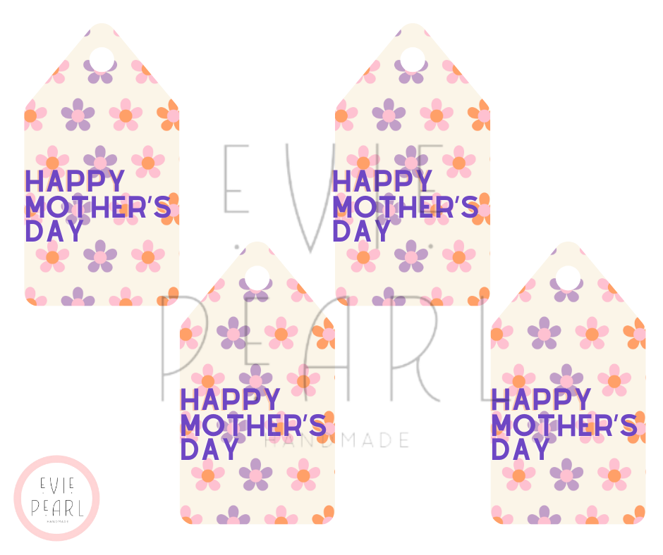 Happy Mother’s Day Printable Flag & Gift Tags