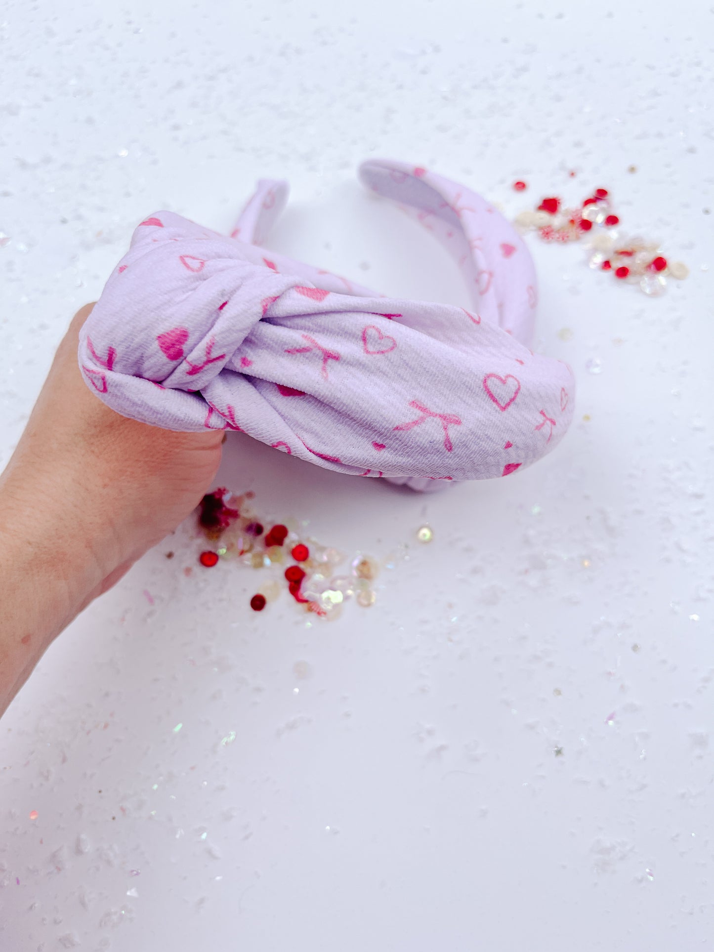 Pink Bows Knotted Headband for Girls & Women