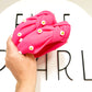 Bubblegum Smiley Daisy Beaded Knotted Headband for girls & women