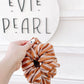 Rustwood Tan Stripes Knit Scrunchy for girls & women
