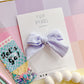 Medium Lilac Crinkle Pinwheel Bow