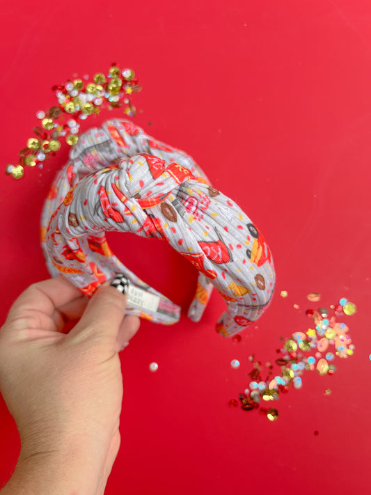 Gray KC Parade Get Loud Knotted Headband for girls & women