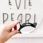 Black Flat Medium Claw Clip