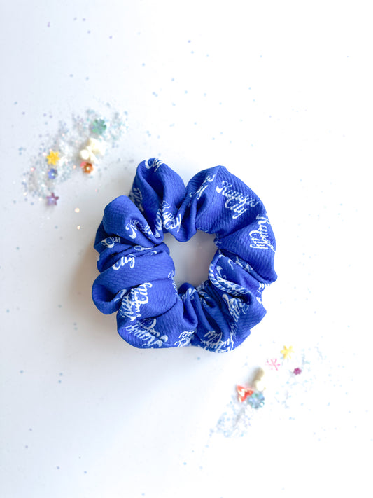 Blue Kansas City Oversized Scrunchy