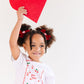 Red Velvet Pigtail Set with Hug Me Pink Charms
