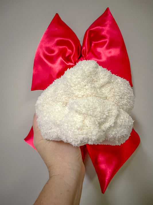 Cream Sherpa Knotted Headband for Girls & Women