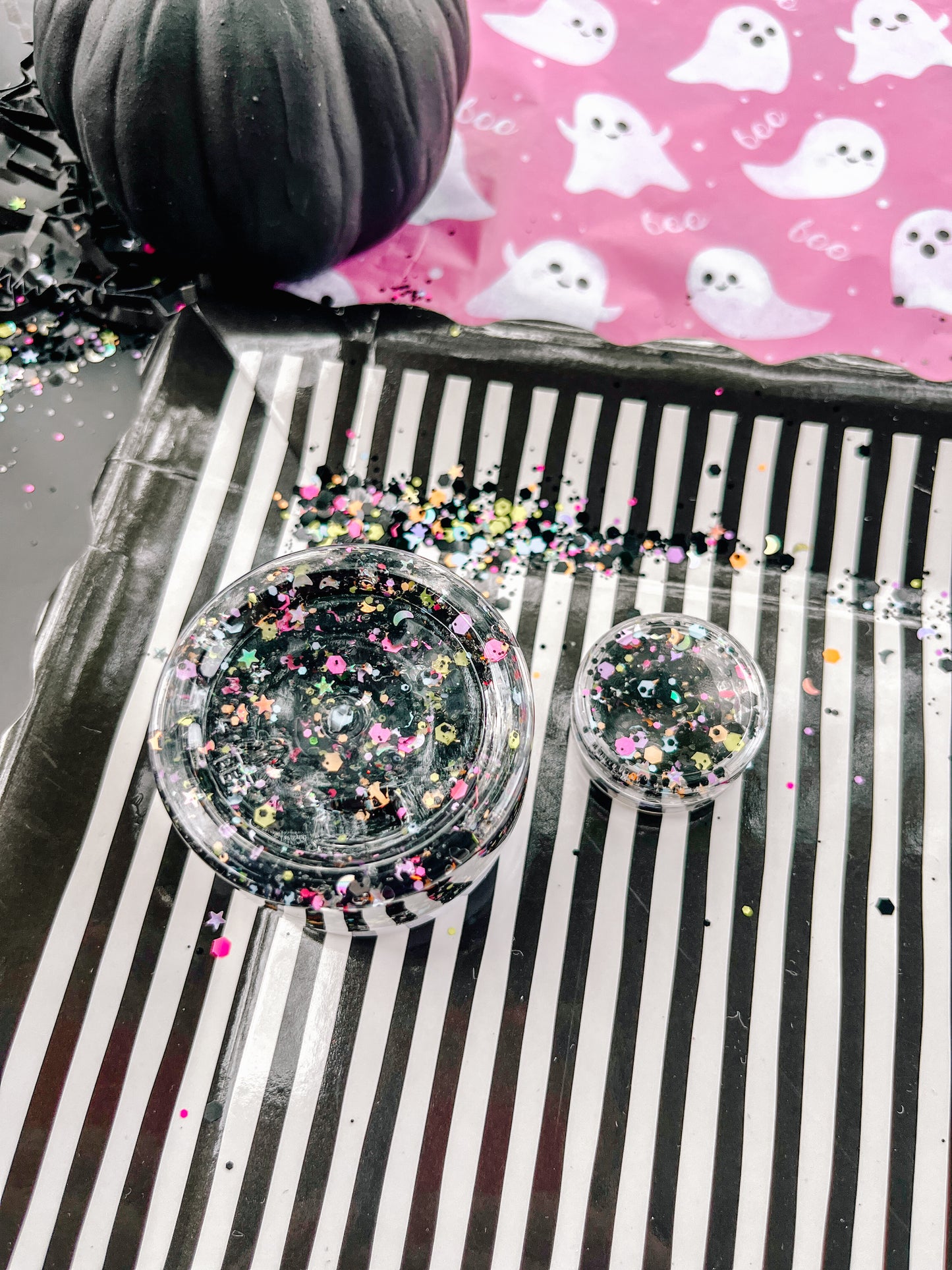 Monster Mash! - Black + Multi.Colored Halloween Hair Glitter