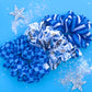 Blue White Stripe Kanas City Oversized Scrunchy