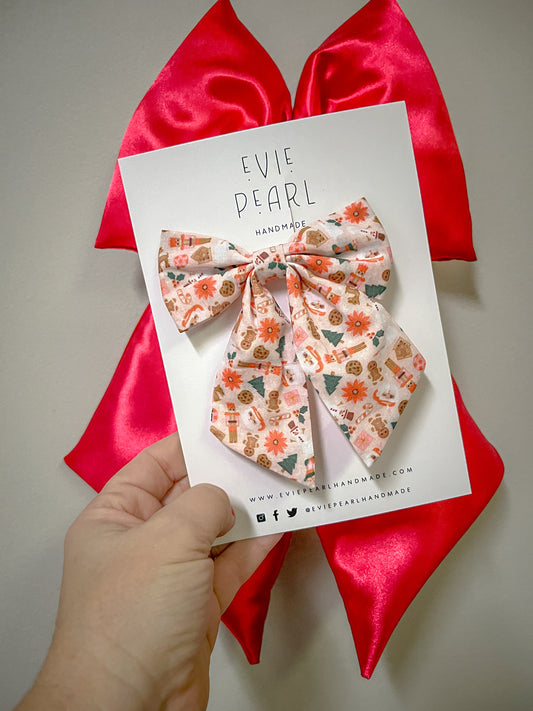 Christmas Toy Soldier Medium Sailor Bow