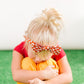 Red Checkered Bow Headband for  Girls