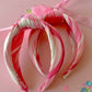 Pink Swirl Knotted Headband