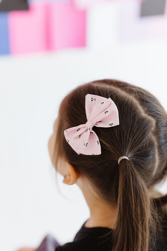 Pink|Skull Bow