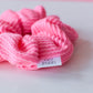 Kasie Bubblegum Pink Ribbed Regular Scrunchy