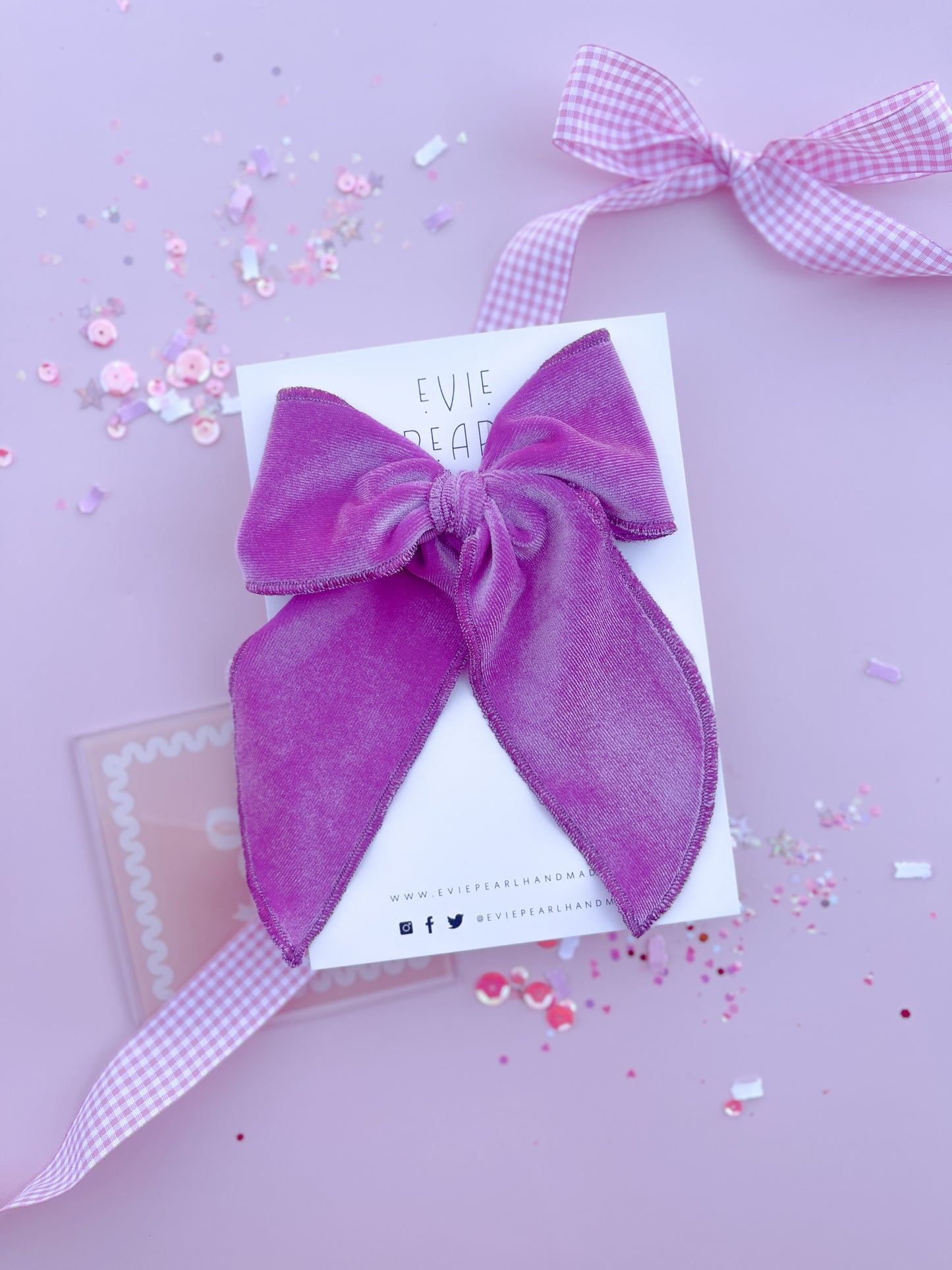 Berry Burst Velvet Oversized Bow