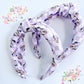 Lilac Magical Checkered Knotted Headband for Girls & Women