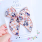 Tan Checkered Medium Bow